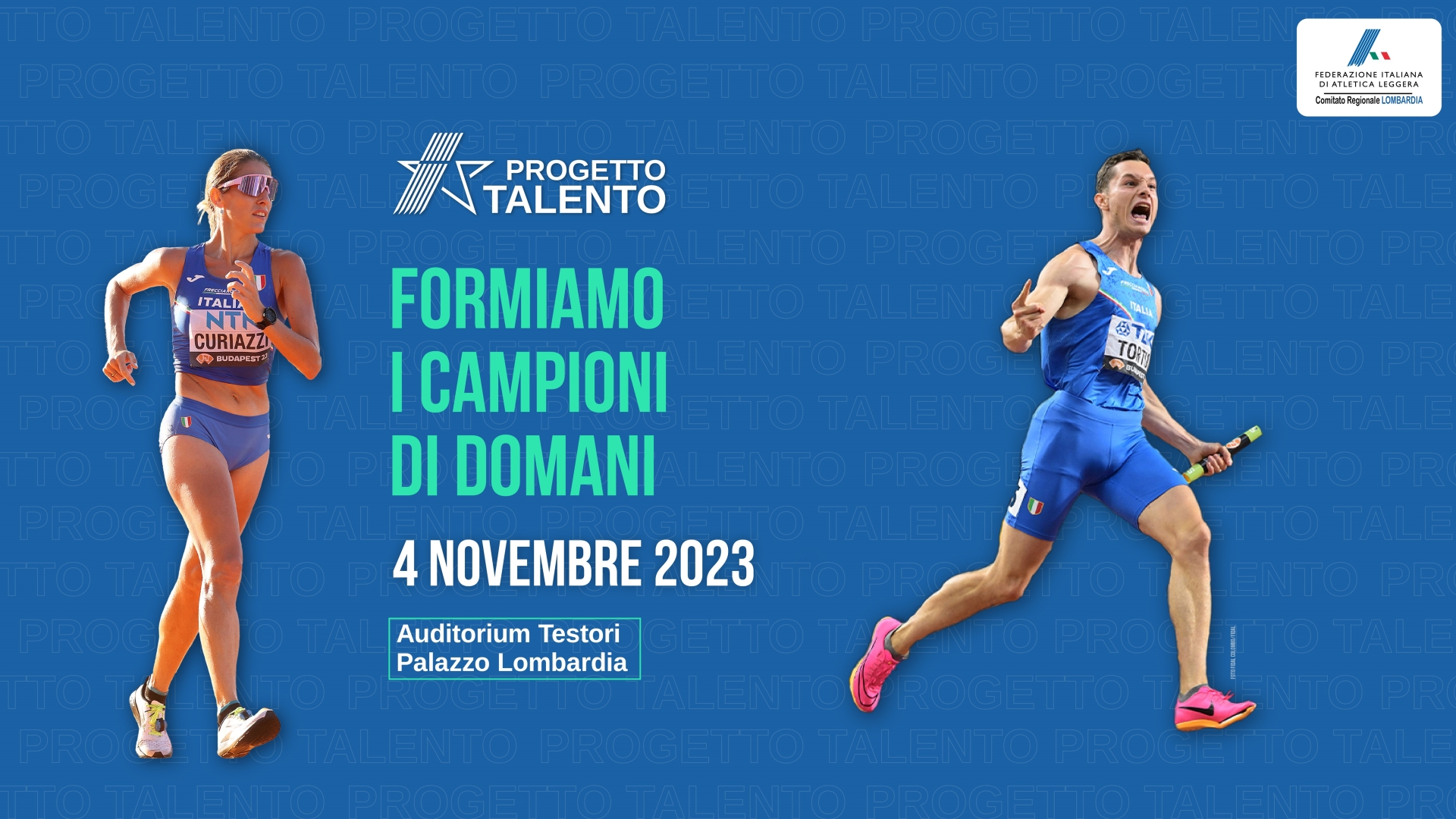 “Formiamo i Campioni” Domani in Regione