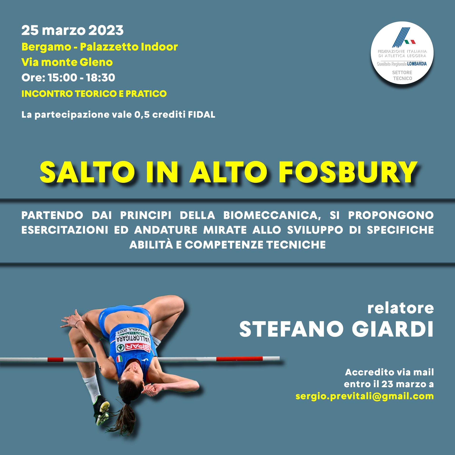 Convegno Salto in Alto Stefano Giardi