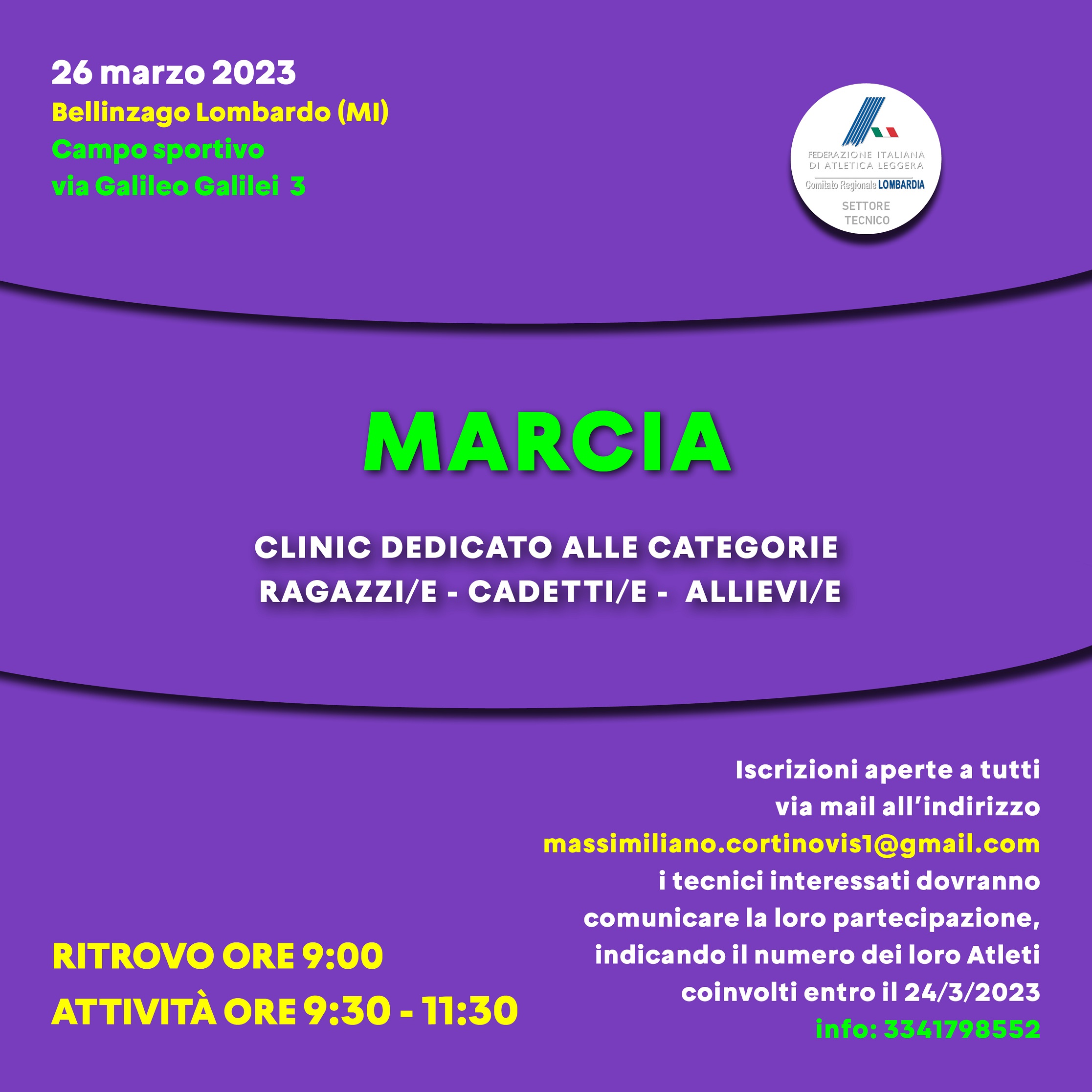 Marcia 26 marzo 2023