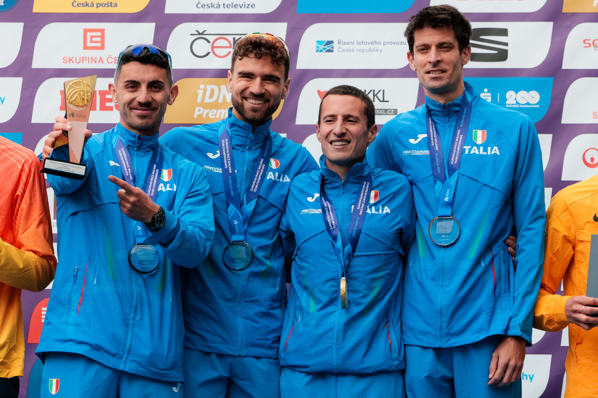 Marcia Europei squadre 35km M 2025 premiazione