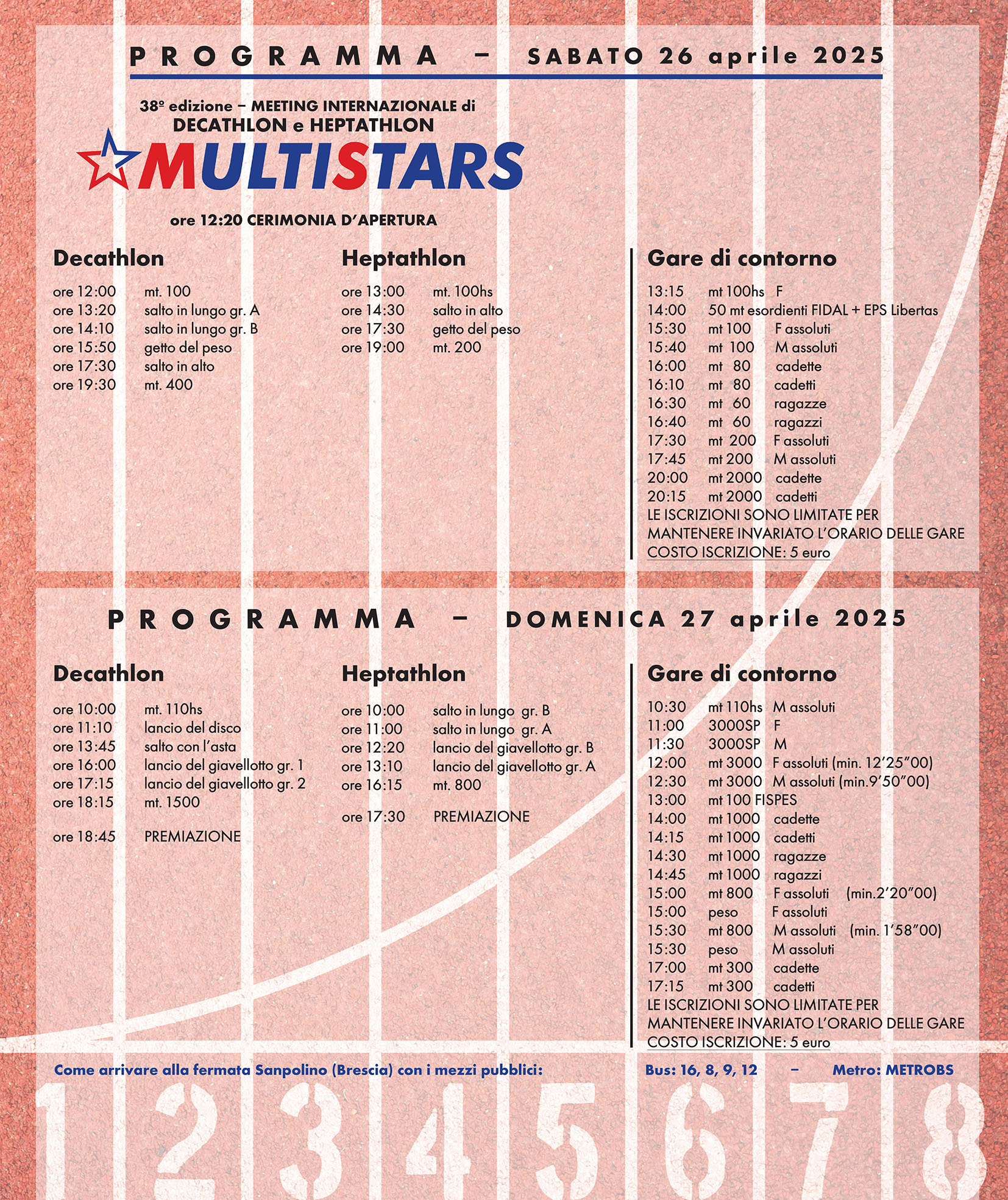 Multistars 2025 orario